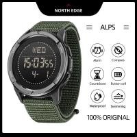 ราคา NORTH EDGE ALPS Original Mens Carbon Fiber Compass Metronome Watch Swimming watch 50M Waterproof (19733237356)