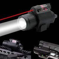 ราคา การจัดส่งในประเทศไทย Tactical Red Green Dot L aser Sight LED Flashlight Combo with 20มิลลิเมตร P icatinny รถไฟสายตาเลเซอร์จุดแดงพร้อม For Outdoor 650nm sight ไฟฉายในตัว เลเซอร (20577895637)