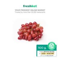 ราคา องุ่นแดงคิมสันไร้เมล็ด คัดตัดแต่งพิเศษ 500 กรัม แพ็ค (20683075252)