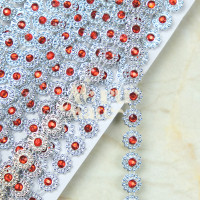 ราคา สังวาลย์ สังวาลย์เพชร แบ่งขาย 1 หลา สังวาล ทับทิมประดับ ติดเพชร เพชรเส้น พลอยเส้น พลอยเทียม ทับทิมคละสี DIY (20199221305)