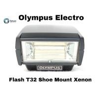 ราคา แฟลช ยี่ห้อ Olympus Electro Flash T32 Shoe Mount Xenon Flash For OM Sysmtem READ (17822880125)