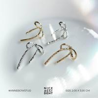 ราคา Nice Accident Anne Bow Stud silver and gold ต่างหูโบว์ ริบบิ้น (20612090093)