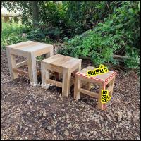 ราคา เก้าอี้สนามขนาด 9 นิ้ว แบบเหลี่ยมและแบบกลม เก้าอี้เล็ก เก้าอี้ไม้สักเล็ก เก้าอี้เอนกประสงค์ ตัวเล็ก เก็บง่าย DIY ขนาด 9 นิ้ว (16085656621)