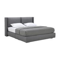 ราคา INDEX LIVING MALL เตียงนอน รุ่นทวินเนีย ขนาด 6 ฟุต สีเทา (17340524044)