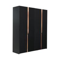 ราคา INDEX LIVING MALL ตู้เสื้อผ้า 4 บาน รุ่นอเล็กซ์ สีดำ (19929531760)