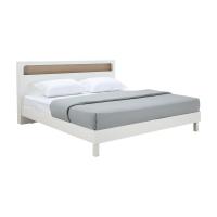 ราคา INDEX LIVING MALL เตียงนอน รุ่นโมนาโค ขนาด 5 ฟุต สีขาว เลอบานา โอ๊ค (19617778023)