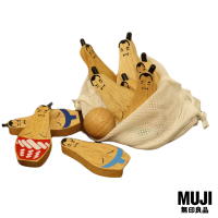 ราคา มูจิ ชุดของเล่นไม้ โบลิ่งซูโม่ MUJI Wooden Skittles Bowling 10 Pins 1 Ball (20697227291)