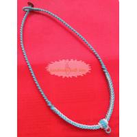 ราคา สร้อยคอเชือกเทียน 22นิ้ว 1ห่วง สร้อยเชือกเทียน เขือกเทียนถัก แฮนด์เมด macrame (15959171096)