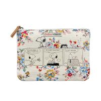 ราคา Cath Kidston x Peanuts Limited Edition รุ่นที่ จำกัด Canvas Pouch กระเป๋าผ้าใบ กระเป๋าเครื่องสำอางSnoopy Kingswood Rose Floral Pattern รูปแบบการ์ตูนและดอกไม้Warm Cream Color 105394517239102 (336115265