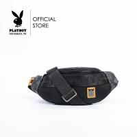 ราคา PLAYBOY กระเป๋าคาดอกคาดเอวผู้ชาย ลิขสิทธิ์แท้รุ่น ST B224PBM215 BK ดีไซน์ลายอาร์มแต่งสาย Logo สีดำ (17115334996)