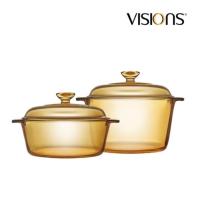 ราคา Corelle VISION หม้อปรุงอาหารหม้อทำจากแก้วทนไฟอำพันแก้วไมโครเวฟเตาอบป้อน3L 2L (17434755623)