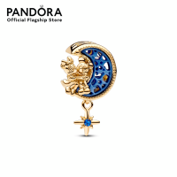 ราคา Pandora Disney Mickey and Minnie on the moon 14k gold plated charm with true blue crystal and blue bioresin man made mother of pearl จี้ชาร์ม ชาร์ม จี้ชาร์มแพนดอร่ามี ชาร์มแพนดอร่ามี จี้ชาร์มทอง (2066