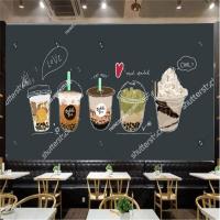 ราคา ร้านค้าชุดชาเซรามิกวอลล์เปเปอร์ตกแต่งผนังทันสมัยพร้อมกระดานดำกำแพงฉากหลังวอลล์เปเปอร์กาวติดตกแต่งอุตสาหกรรมตามสั่งขนาด (19339328805)