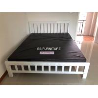 ราคา BB5FP3 เตียงเหล็ก รุ่นP3 ขา 3 นิ้ว ขนาด 5 ฟุต พื้นระแนงยาว รุ่นมาตรฐาน ขาค้ำกลาง 3 ขา (13375610713)