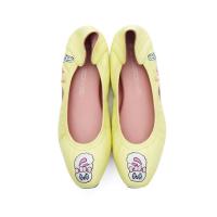 ราคา O B รองเท้าหนังแกะ รุ่น Audrey Esther in Yellow Coco Bunny (18733966336)