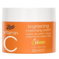 ราคา BOOTS VITAMIN C บู๊ทส์ วิตามิน ซี ไบรท์เทนนิ่ง มอยส์เจอร์ไรซิ่ง ครีม 50 มล (16290989676)