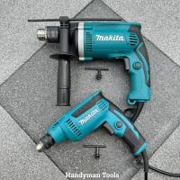 ราคา Makita สว่าน สว่านไฟฟ้า สว่านกระแทก ขนาด 5 หุน HP1630 16mm 710W Makit สว่าน 2 หุน รุ่น DP2010 ขนาดเจาะ 6 5mm กำลัง 370W ไม่ต้องใช้ดอกจำปา (15361699107)
