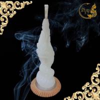 ราคา เทียนบูชาพญานาค เทียนพญานาค ฐานผางประทีป จุดบูชาเสริมดวง มีราคาส่ง (14321415711)