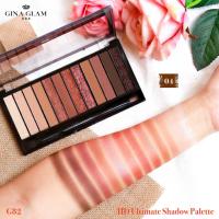 ราคา No box G82 Gina Glam HD Ultimate Shadow Palette 14g อายแชโดว์ จีน่า เกลม พาเลททาตา 12 เฉดสี จีน่าแกรม พาเลทอายแชโดว์ทาตา (411691801)