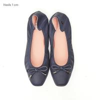 ราคา O B รองเท้าหนังแท้ รุ่น Audrey comfy in Midnight blue New Edition (9498492417)