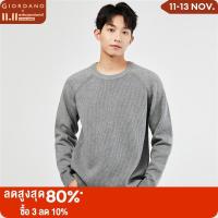 ราคา GIORDANO Men Sweaters Chunky Warm Solid Color Simple Basic Sweaters Raglan Sleeve Crewneck Fashion Casual Sweaters 18053904 (20641552342)