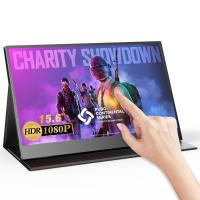 ราคา UPERFECT Local delivery Touchscreen Portable Monitor 15 6 Inch 1080P Mobile Display Game sRGB 100 Color Gamut Thin and Light Wide Viewing Angle For Xbox One X Xbox One S PlayStation 4 Pro PlayStation 