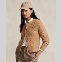 ราคา Polo Ralph Lauren เสื้อคาร์ดิแกนผู้หญิง Cardigan Cable Knit Wool Cashmere Cardigan รุ่น WMPOSWENDW20161 สีเบจ (20853976034)