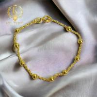 ราคา Keen jewelry สร้อยข้อมือทองแท้ สร้อยข้อมือผู้หญิง สร้อยข้อมือ 9K ของแท้ สร้อยข้อมือ 9K อิตาลี ลายโซ่คั่น 4 มิล สีทอง มีใบรับประกันจากทางร้าน (20661075072)