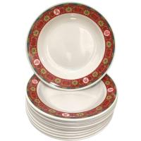 ราคา จานเมลามีน 6ใบ จานเมลามีนแบบหนา จาน 9 นิ้ว 6ใบ ลายจีน (20774587377)