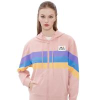 ราคา BODY GLOVE Womens COLOR BLOCK STRIPED HOODIE เสื้อฮู้ดดี้ผู้หญิง สีชมพู (20729539589)