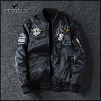 ราคา Fuguiniaoสองด้านเบสบอลผู้ชายเสื้อแจ็กเก็ตนักบินฤดูใบไม้ผลิเสื้อผ้าสำหรับฤดูใบไม้ร่วงAir F Orce Oneเสื้อลำลองพอดีแจ็คเก็ตทรงพอดีตัวL 5XL สีดำ (3855866871)
