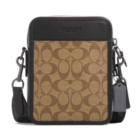 ราคา กระเป๋าสะพาย COACH แท้ Coated Canvas ลาย Signature และหนังแท้ สายผ้า รุ่นใหม่ ขนาดกระทัดรัด COACH CC009 Men Crossbody Bag In Signature Coated Canvas (17231270439)