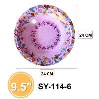 ราคา จานเคลือบลายดอกไม้สีสันสดใส วัสดุสังกะสี ใช้งานได้ทนทาน แข็งแรงขนาด 24 CM สินค้าพร้อมจัดส่ง (20708843959)