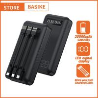 ราคา Basike พาวเวอร์แบงค์ 20000mah power bank เพาวเวอร์แบงค์ แบตสำรอง พาวเวอร์แบงค์แท้ พาเวอร์แบงค์ Power bank พาวเวอร์แบงค์ แบต Charging Fast LED LCD ท่องเที่ยว With Flas (16971940194)
