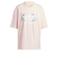 ราคา adidas ไลฟ์สไตล์ เสื้อยืดทรงโอเวอร์ไซส์ ผู้หญิง สีชมพู IP3752 (18229300966)