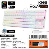 ราคา คีบอร์ด EGA Type K102 Lite TKL 80 Gaming Keyboard Mechanical Switch คีบอร์ดแมคคานิคอล ไฟ RGB ประกันศูนย์ 1 ปี (17601294374)