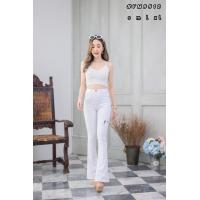 ราคา กางเกงยีนส์ขาม้า เอวสูง มีสีขาว กับสีดำ (14840328499)