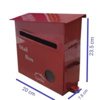 ราคา ตู้จดหมายมินิมอล ทรงหลังคาเฉียง ตู้ไปรษณีย์ ตู้จดหมายกันฝน (20616706848)