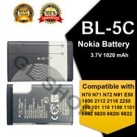 ราคา แบตเตอรี่โทรศัพ แบตเตอรี่ Nokia รุ่น BL 5C Battery 3 7V 1020mAh สำหรับ Nokia3110 แบตNokia3110 (10878343185)