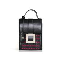 ราคา Chaksarn กระเป๋าเสื่อกกทอมือผสมหนังวัวแท้รุ่น Tally กระเป๋าสะพายใบเล็กใส่โทรศัพท์ (20774255724)