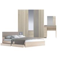 ราคา SB Design Square SB FURNITURE ชุดห้องนอน ขนาด 6 ฟุต รุ่น Econi สีโอ๊คอ่อน (9197276516)