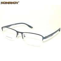 ราคา Elite เรียบง่ายครึ่ง FIM กรอบแว่นตาผู้ชายผู้หญิงใบสั่งเกี่ยวกับสายตากรอบแก้วขั้นสูงโลหะผสมกรอบแว่นตาแก้วฟรีกรณี (784178655)