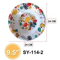 ราคา จานเคลือบลายดอกไม้สีสันสดใส วัสดุสังกะสี ใช้งานได้ทนทาน แข็งแรงขนาด 24 CM สินค้าพร้อมจัดส่ง (20708843955)