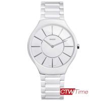 ราคา ผ่อนชำระ สูงสุด 10 เดือน Rado Ceramic Quartz นาฬิกาข้อมือผู้ชาย สีขาว สายเซรามิก รุ่น R27957112 (13003945898)