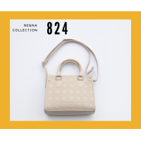 ราคา กระเป๋าเเฟชั่นผู้หญิงสะพายข้างทรง Tote No 824 NE NA Collection Bag (20447229093)
