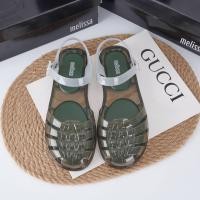 ราคา New Arrivals 2023 New Melissa Color blocking Weaving Spider Retro Super Soft Baotou Roman Sandals Jelly Shoes (17499605879)