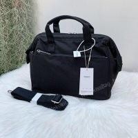 ราคา NekokissBag Qminica ของแท้100 boston 2way shoulder bag Water repellent กระเป๋าสะพายข้าง กระเป๋ากันน้ำ (13073539973)