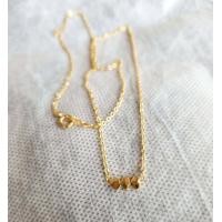 ราคา ขายขาดทุนสร้อยคอโซ่อิตาลีพร้อมจี้หัวใจมินิมอลชุบทองคำ18kยาว16 18 (8129789042)