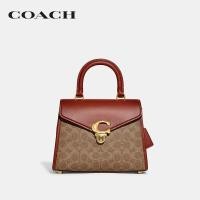 ราคา COACH กระเป๋าสะพายข้างผู้หญิงรุ่น Sammy Top Handle In Signature Canvas สีครีม CH724 B4NQ4 (19544825967)