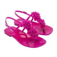 ราคา Brazil Melissa Women Camellia Herringbone Jelly Shoes Ladies Fashion Summer Sandals Girl Flower Flat Flip Flop Beach Shoes MN066 (16356306649)